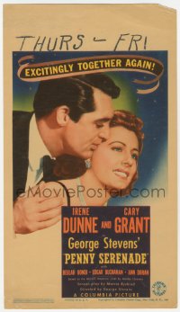 9t0014 PENNY SERENADE mini WC 1941 romantic close up of Cary Grant & pretty Irene Dunne, very rare!