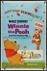 9t2177 WINNIE THE POOH & THE BLUSTERY DAY 1sh 1969 A.A. Milne, Tigger, Piglet, Eeyore!