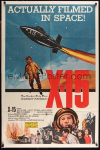 9t2196 X-15 1sh 1961 astronaut Charles Bronson, actually filmed in space!
