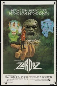 9t2209 ZARDOZ 1sh 1974 Lesser art of Sean Connery, who has seen the future and it doesn't work!