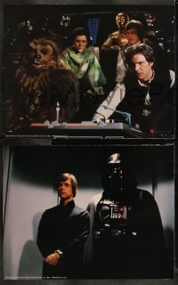 9t0487 RETURN OF THE JEDI 8 color 11x14 stills 1983 Darth Vader, Luke, complete set without slugs!