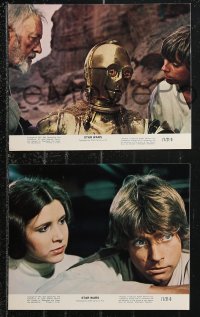 9t1050 STAR WARS 8 8x10 mini LCs 1977 A New Hope, Lucas classic epic, Luke, Leia, great images!