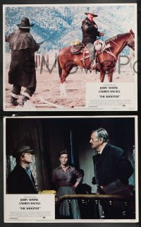 9t0514 SHOOTIST 5 LCs 1976 Don Siegel, great images of cowboy John Wayne & Lauren Bacall!