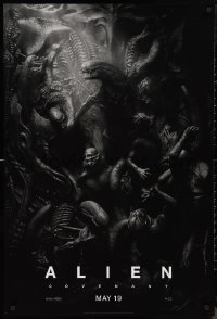 9w1059 ALIEN COVENANT style C teaser DS 1sh 2017 Ridley Scott, Fassbender, incredible sci-fi image!