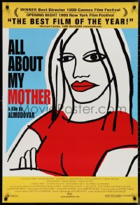 9w1060 ALL ABOUT MY MOTHER 1sh 1999 Pedro Almodovar's Todo Sobre Mi Madre, cool art by Marine!