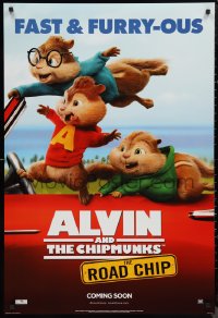 9w1061 ALVIN & THE CHIPMUNKS: THE ROAD CHIP style E int'l advance DS 1sh 2015 Alvin, Simon, Theodore!
