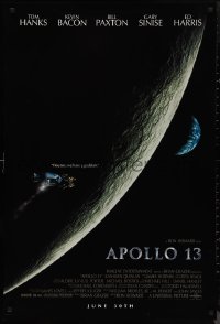 9w1064 APOLLO 13 advance 1sh 1995 Ron Howard directed, Tom Hanks, image of module in moon's orbit!