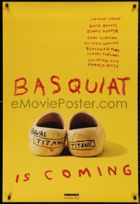 9w1078 BASQUIAT teaser 1sh 1996 Jeffrey Wright as Jean Michel Basquiat, directed by Julian Schnabel!