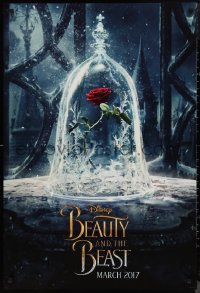 9w1087 BEAUTY & THE BEAST teaser DS 1sh 2017 Walt Disney, great image of The Enchanted Rose!