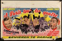9w0676 GENTLEMEN MARRY BRUNETTES Belgian 1955 Jane Russell & Jeanne Crain in the big, buxom musical!