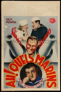 9w0688 IN THE NAVY Belgian 1949 Bud Abbott & Lou Costello as sailors, Claire Dodd and Dick Powell!