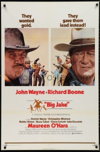 9w1094 BIG JAKE 1sh 1971 Richard Boone wanted gold but John Wayne gave him lead instead!