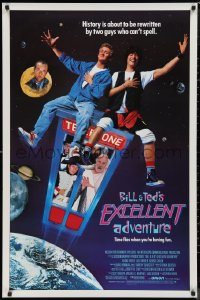 9w1097 BILL & TED'S EXCELLENT ADVENTURE 1sh 1989 Keanu Reeves, Winter, be excellent to each other!