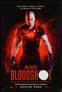 9w1106 BLOODSHOT int'l teaser DS 1sh 2020 cool image of Vin Diesel in the title role with two guns!