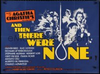 9w0728 AND THEN THERE WERE NONE British quad 1975 Herbert Lom, Elke Sommer, Ten Little Indians!
