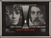 9w0745 DON'T LOOK NOW British quad 1974 Julie Christie, Donald Sutherland, directed by Nicolas Roeg