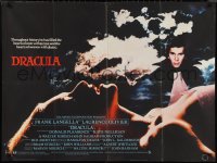 9w0748 DRACULA British quad 1979 Bram Stoker, vampire Frank Langella & c/u of sexy Jan Francis!