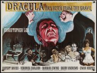 9w0750 DRACULA HAS RISEN FROM THE GRAVE British quad 1969 Hammer, Chantrell art of Christopher Lee!