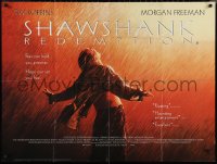 9w0791 SHAWSHANK REDEMPTION DS British quad 1994 escaped prisoner Tim Robbins in rain, Stephen King