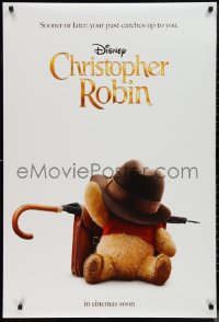 9w1124 CHRISTOPHER ROBIN int'l teaser DS 1sh 2018 Walt Disney, A. A. Milne, cute CGI image!