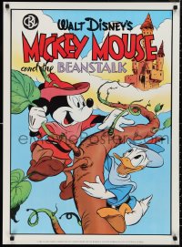 9w0227 MICKEY MOUSE & THE BEANSTALK 24x33 commercial poster 1986 great art of Disney's famous character!