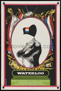 9w0161 WATERLOO Cuban 1973 Rod Steiger as Napoleon Bonaparte, different silkscreen art by Dimas!