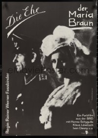 9w0499 MARRIAGE OF MARIA BRAUN East German 23x32 1981 Rainer Werner Fassbinder, Hanna Schygulla!
