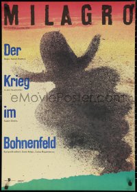 9w0502 MILAGRO BEANFIELD WAR East German 23x32 1989 directed by Robert Redford, Ernst art!