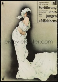 9w0510 RAPE OF A SWEET YOUNG GIRL East German 23x32 1978 completely different art by Heidenreich!