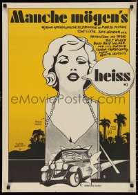 9w0512 SOME LIKE IT HOT East German 23x32 R1975 different Leuchte art of Marilyn Monroe, ultra rare!