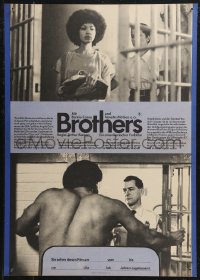 9w0522 BROTHERS East German 16x23 1979 Bernie Casey, Vonetta McGee, love story that shocked the nation!