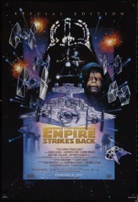9w1157 EMPIRE STRIKES BACK style C advance 1sh R1997 they're back on the big screen!