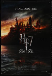 9w1044 HARRY POTTER & THE DEATHLY HALLOWS PART 1 & PART 2 teaser DS English 1sh 2010 it all ends here