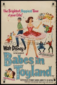 9w0805 BABES IN TOYLAND English double crown 1962 Tommy Sands & Annette Funicello dancing!