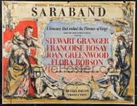 9w0810 SARABAND FOR DEAD LOVERS English 22x28 1948 Granger in a spectacle of adventure & romance!