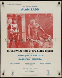 9w1001 BLACK KNIGHT French 21x26 1955 Alan Ladd's biggest adventure, sexy Patricia Medina!