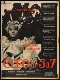 9w0938 CLEO FROM 5 TO 7 French 24x31 1962 Agnes Varda classic, great image of Corinne Marchand!
