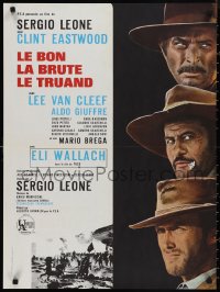 9w0948 GOOD, THE BAD & THE UGLY French 23x31 R1970s Clint Eastwood, Lee Van Cleef, Sergio Leone!