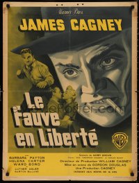 9w0956 KISS TOMORROW GOODBYE French 23x31 1951 different artwork of James Cagney!