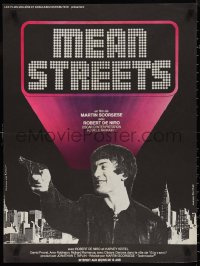9w0963 MEAN STREETS French 23x30 1976 Scorsese, Robert De Niro, Harvey Keitel, cool different image!