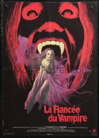 9w1021 HOUSE OF DARK SHADOWS French 15x21 1971 great completely different vampire art by Bussenko!