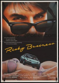 9w1031 RISKY BUSINESS French 16x22 1984 Tom Cruise in cool shades by Jouineau Bourduge, sexy!