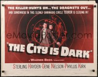 9w0608 CRIME WAVE 1/2sh 1953 Kirk & ex-con Nelson hide from Sterling Hayden, The City Is Dark!