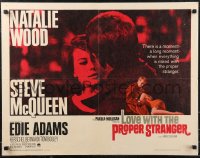 9w0626 LOVE WITH THE PROPER STRANGER 1/2sh 1964 romantic close up of Natalie Wood & Steve McQueen!