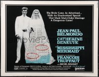 9w0630 MISSISSIPPI MERMAID 1/2sh 1970 Francois Truffaut's La Sirene du Mississippi, Belmondo!