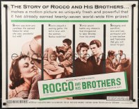9w0641 ROCCO & HIS BROTHERS 1/2sh 1961 Luchino Visconti's Rocco e I Suoi Fratelli, Alain Delon!