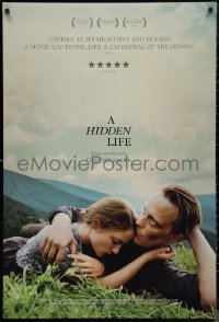 9w1221 HIDDEN LIFE int'l DS 1sh 2019 directed by Terrence Malick, August Diehl, Valerie Pachner!