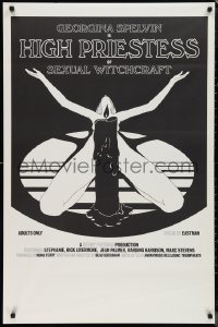 9w1222 HIGH PRIESTESS OF SEXUAL WITCHCRAFT 1sh 1973 Georgina Spelvin, sexy art of woman w/candle!