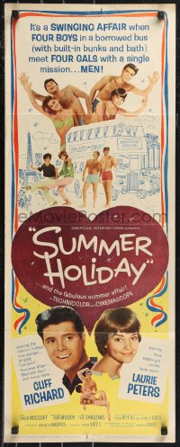 9w0208 SUMMER HOLIDAY insert 1963 Cliff Richard, sexy Laurie Peters in bikini!