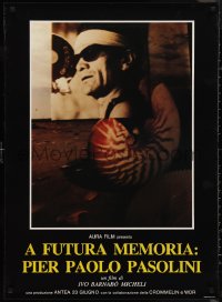 9w0359 A FUTURA MEMORIA: PIER PAOLO PASOLINI Italian 1sh 1986 image of the director and nautilus!